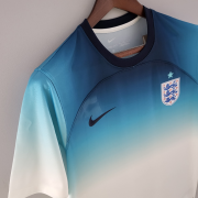 2022 UEFA Nations League England White Blue T-shirt