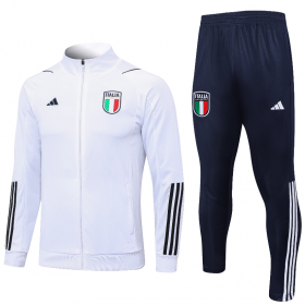 Italy Long Zipper Training Suit 2023 White